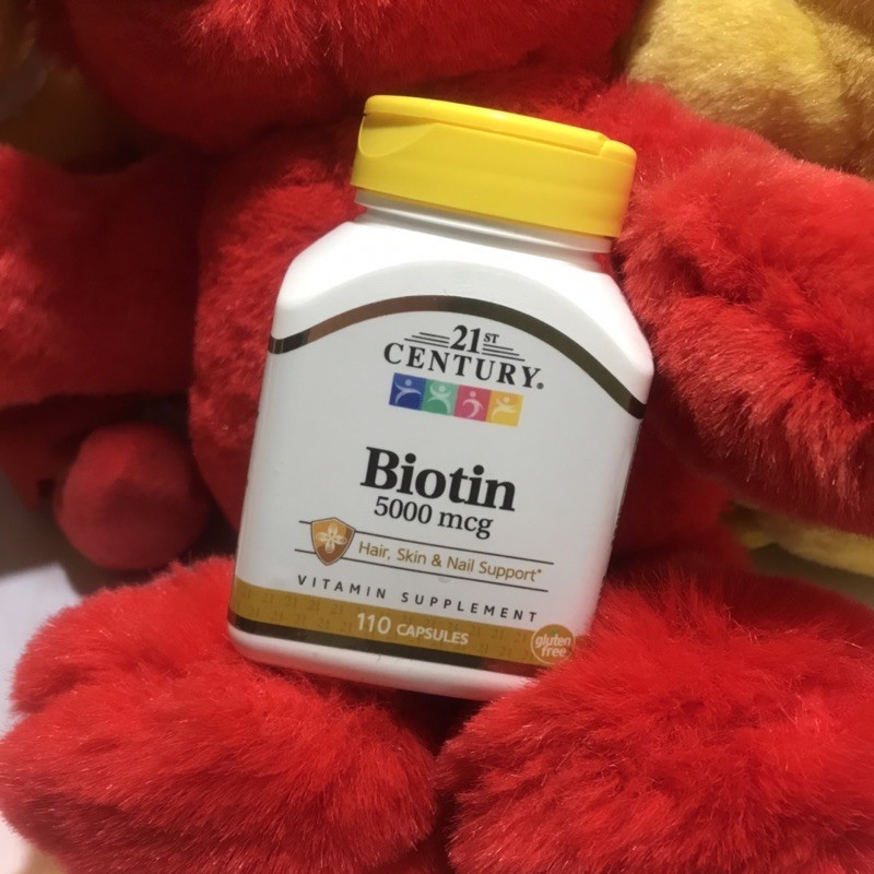 KETO Biotin 5000 mcg ป้องกันผมร่วง ในผู้ที่ทานคีโต 21st CENTURY EXP 01/23