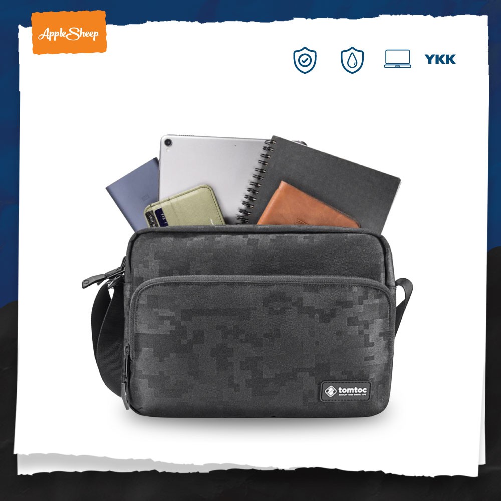 tomtoc Lightweight CrossBody Messenger Bag with Travel Storage for 10.