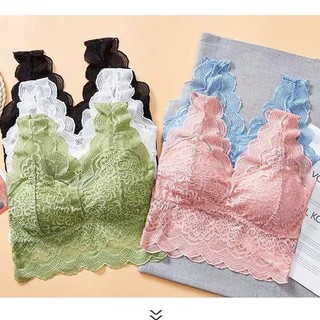 Pretty Bra PB-321 เสื้อในลายลูกไม้ ผ้ายืดนุ่ม ใส่สบาย