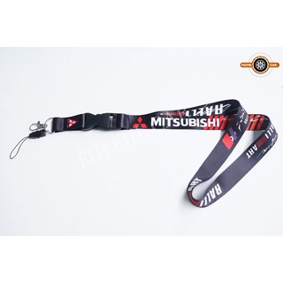 JDM Mitsubishi สายโทรศัพท์มือถือ สายคล้องพวงกุญแจ Lanyard Neck Strap Quick Release