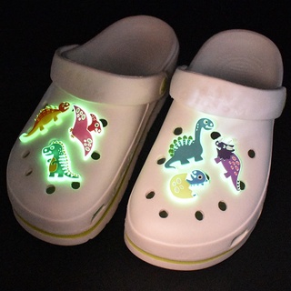 Croc Jibz Pins กระดุม รูปไดโนเสาร์ หลากสีสัน สําหรับรองเท้า DIY