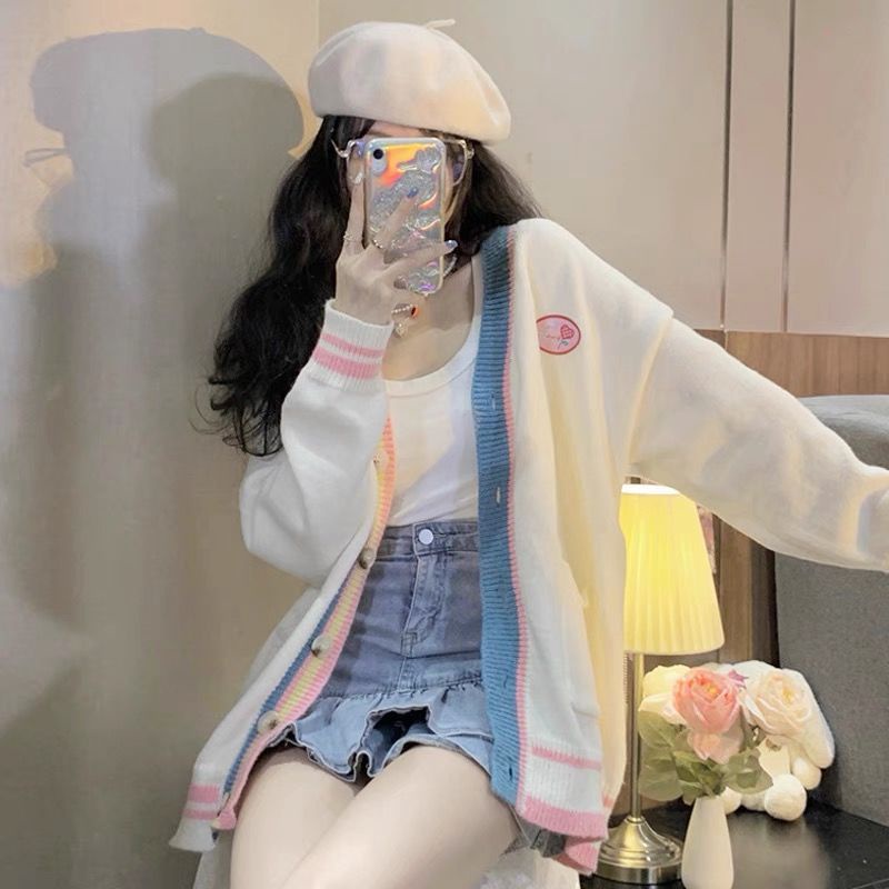 เสื้อคลุมกันหนาวผู้หญิง เสื้อคลุมคาร์ดิแกน เนื้อผ้าหนานุ่ม💕น่ารักสไตล์​เกาหลี SC3807