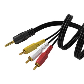 ถูกที่สุด! สาย 3RCA-1TR (3 ขีด) ยาว 1.5 เมตร สายหนา 2.5 มิล สายAV1ออก3 ราคาต่อเส้น