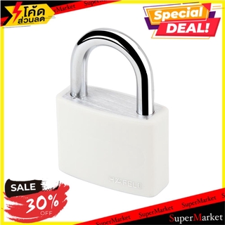 🔥The Best!! กุญแจสปริง ABUS 482.01.852 40 มม. สีขาว กุญแจคล้อง PADLOCK ABUS 482.01.852 40MM WHITE