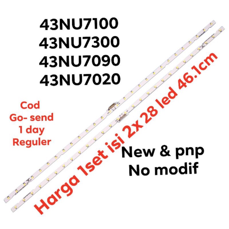 LED BL BACKLIGHT SAMSUNG 43NU UA43NU7100 UA43NU7020 UA43NU7090 43nu7300 43NU7100 K UA43NU7090K 43NU7
