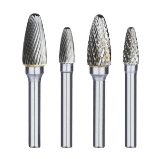 1 ชิ้น F ประเภท 6 มิลลิเมตรก้านทังสเตนคาร์ไบด์เสี้ยนบิต CNC แกะสลักตัดแบบโรตารี่