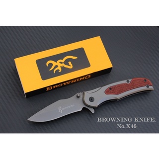 มีดพับ BROWNING รุ่น X46 Stainless  Steel  ด้ามไม้แท้