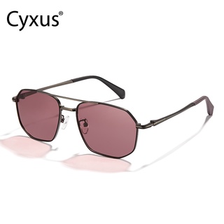 Cyxus แว่นตากันแดด เลนส์โพลาไรซ์ ป้องกันรังสียูวี 400 สําหรับผู้หญิง และผู้ชาย 1021