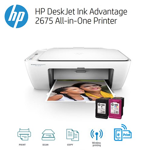 ปริ้นเตอร์ อิงค์เจ็ท Printer HP Deskjet Ink Advantage 2675 All-in-One