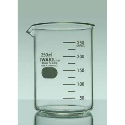 แก้วบีกเกอร์ Low Form 100 ml IWAKI / แก้วเคมี 100 ml IWAKI