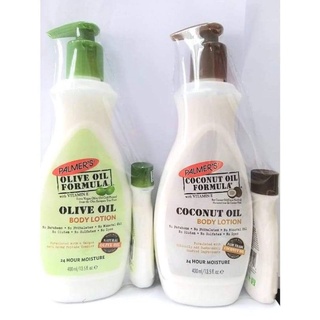 แพคสุดคุ้ม4000ml.free50ml. palmer coconut oil lotion/oliveoil lotion(โคโคนัทออย/โอลีฟออยโลชั่น)