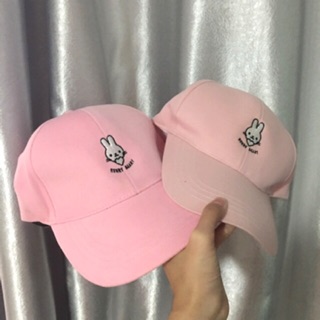 💫พร้อมส่ง💫หมวกแก๊ป ปักรูปกระต่าย Bunnyheart🐰