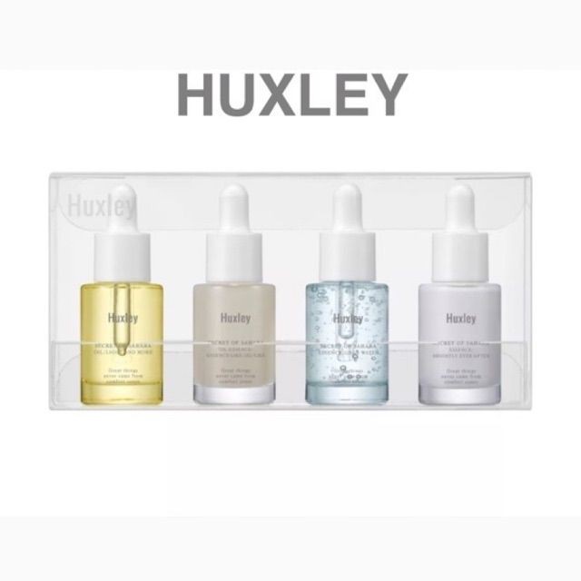 HUXLEY แบรนด์สกินแคร์ออแกนิกส์จากเกาหลีที่ฮอตสุดๆ Essence Deluxe Complete Set ขนาด 5ml. x 4 ขวด