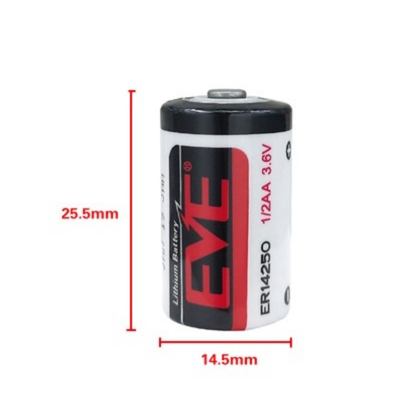 EVE Yiwei ER14250 แบตเตอรี่ลิเธียม 3.6V โปรแกรมเมอร์เดลต้า Servo LS14250 Probe Battery ETC Electronics - รูปที่ 2