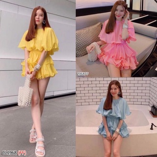 Minidress เดรสสั้นทรงระบายรอบตัว