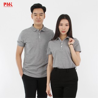 เสื้อโปโล เกรดพรีเมี่ยม ปิเก้ สีเทาท็อปดราย CA33  - Polomaker