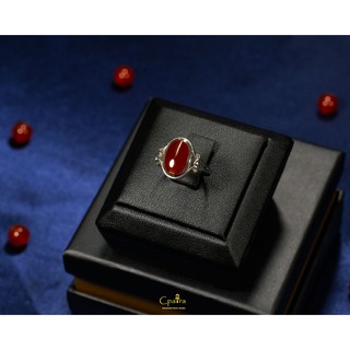 925 Sterling Silver Ring แหวนเงินแท้ x Carnelian