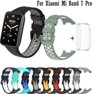 สายนาฬิกาข้อมือ TPU อุปกรณ์เสริม พร้อมเคส สําหรับ Xiaomi Mi Band 7 Pro MiBand 7 Pro