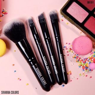 (ใช้โค้ด INCM8L3 ลด 50% สูงสุด 50 บาท)  ซิเวนน่า ชุดแปรงเล็ก 4 ชิ้น SIVANNA COLORS MAKE UP BRUSH SET #BR191