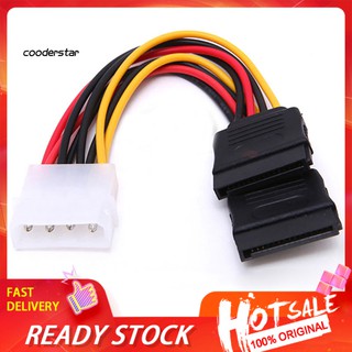 ✾Rxsc✾สายเคเบิลอะแดปเตอร์ฮาร์ดไดรฟ์ 4 Pin IDE Molex เป็น 15 Pin 2 Serial SATA