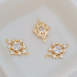 เครื่องประดับ สร้อยคอ สร้อยข้อมือ ประดับเพชร เพทาย ชุบทอง 14K แฮนด์เมด DIY