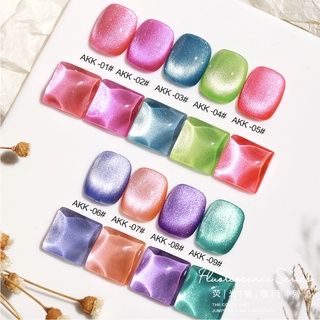 สีเจลลูกแก้ว AKK Nail polish AS 15 ml สีโทนซัมเมอร์สดใส สีสวย สดใส ต้อนรับซัมเมอร์ พาสเทล สีสด ติดทน สวยนาน เจลสวย ใช้ดี