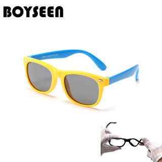 BOYSEEN แว่นตากันแดด เลนส์โพลาไรซ์ กัน uv400 แฟชั่นใหม่ สำหรับเด็กผู้ชายและเด็กผู้หญิง รุ่น gafas infantil 802