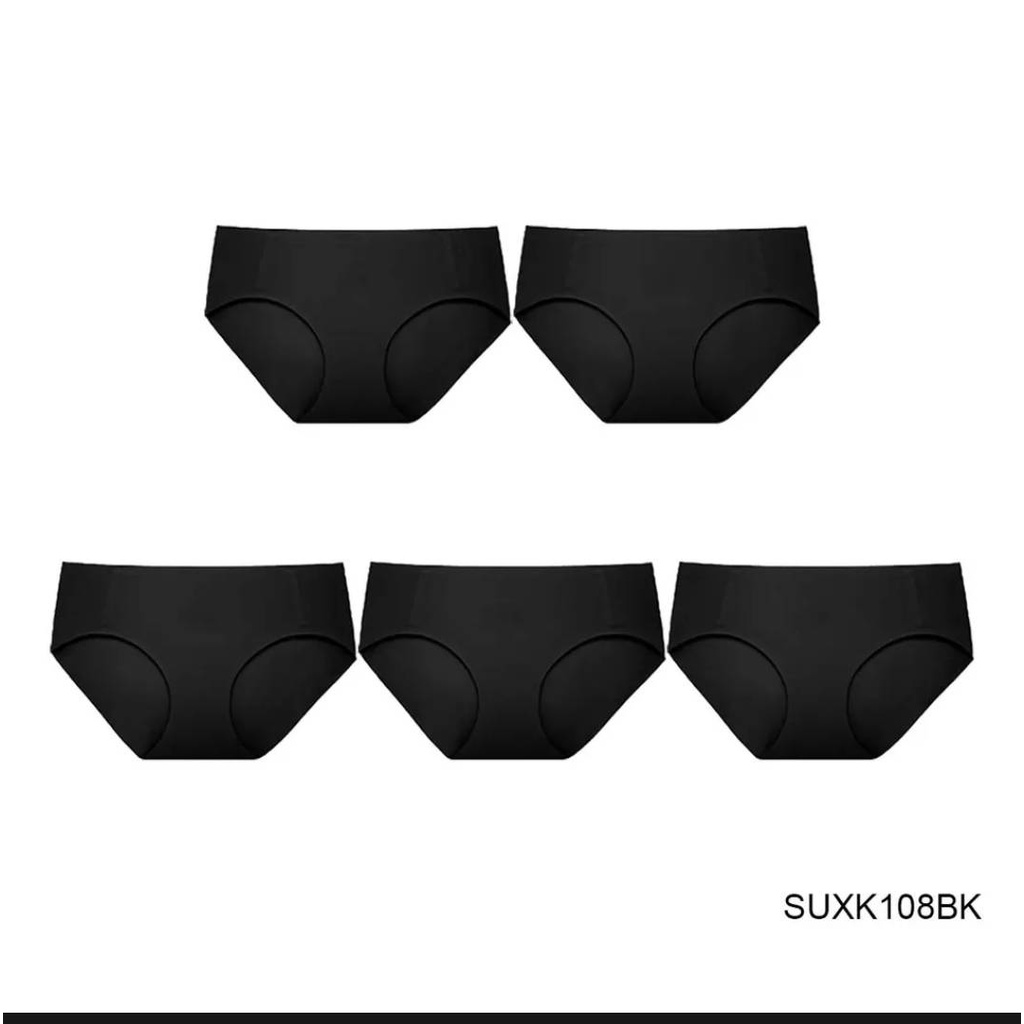 Sabina กางเกงในซาบีน่า Seamless รุ่น Soft Collection รหัส SUXK108 สีดำ