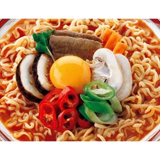 Ottogi Jin Ramen Spicy โอโตกิ จิน ราเมง สไปซี่ 1 ซอง 120 กรัม 진라면 มาม่าเกาหลี บะหมี่กึ่งสำเร็จรูป