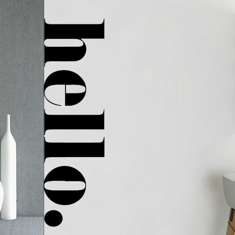 สติ๊กเกอร์ติดผนัง Nordik Hello สำหรับตกแต่งห้องนอนเด็ก แบบไวนิล ปลอดภัยและทำความสะอาดได้ง่าย