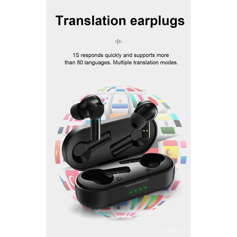 80 Languages TWS Bluetooth Headset Translator Translation Headset
