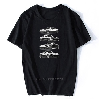 [100% Cotton] เสื้อยืด ผ้าฝ้าย พิมพ์ลาย Mazda MX5 Miata สไตล์ฮาราจูกุ สตรีท สําหรับผู้ชาย และผู้หญิง