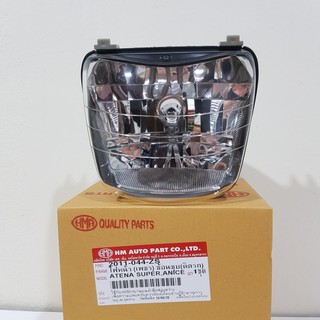 ไฟหน้า TENA SUPER , NICE 100 โคมใส ช้อนชุบ  HMA HEADLIGHT