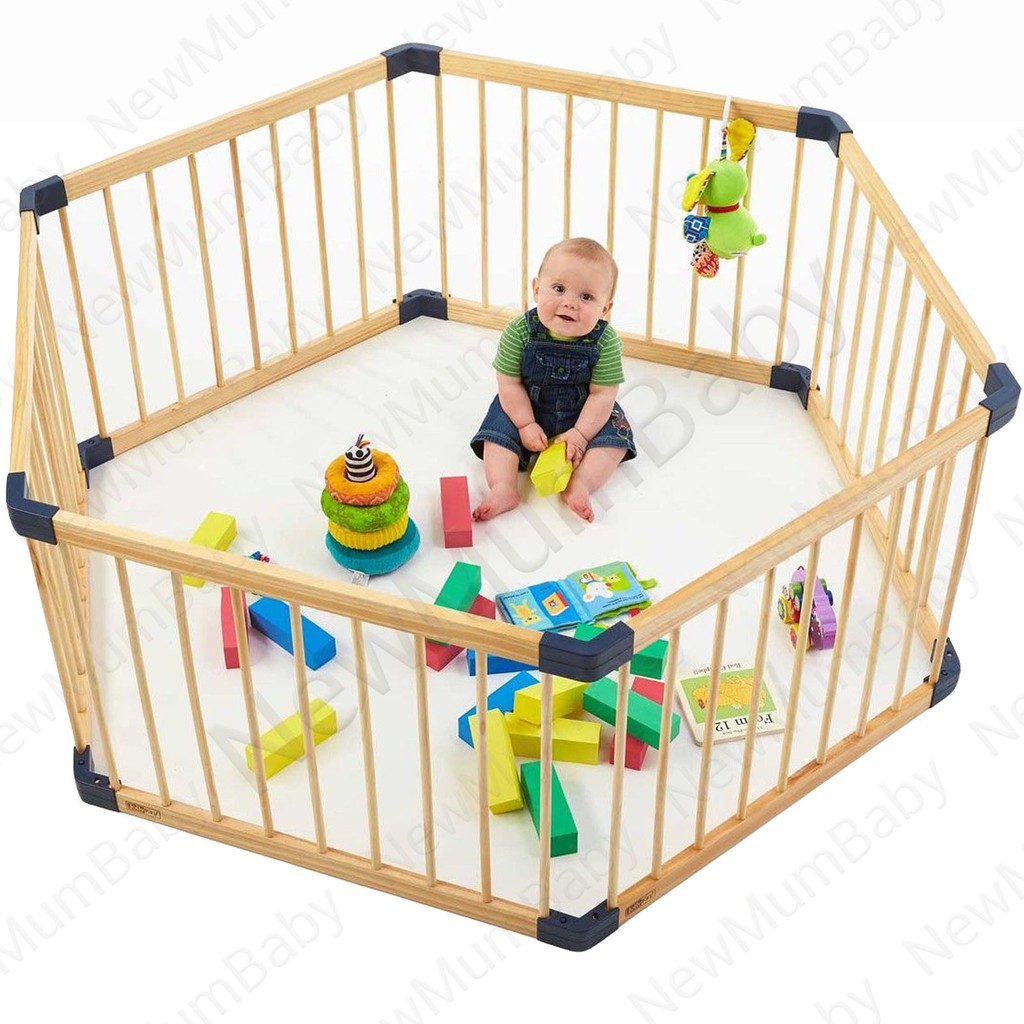 คอกไม้กั้นเด็กแบบมีประตู 110X220 ซม.