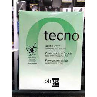 น้ำยาดัดผม โอลิโก้ เทคโน / OLIGO TECNO ปริมาณ 100 มล. ( กล่องสีเขียวผมดัดซ้ำ ทำสีและไฮ ไลต์ 50 เปอร์เซ็นต์ )