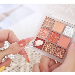 อายแชโดว์ เกาหลี ของแท้ 100% พาเลทอายแชโดว์ 9 สี เกาหลี เนื้อดินน้ำมัน เนื้อใยไหม ประกายชิมเมอร์-5099