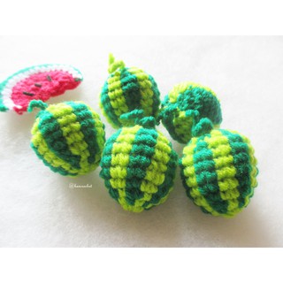 แตงโมถักโครเชต์ watermelon fruit crochet