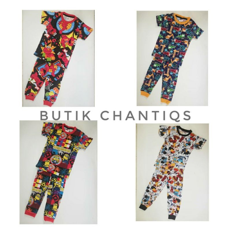 BAJU TIDUR PYJAMA BUDAK ผ้าฝ้าย