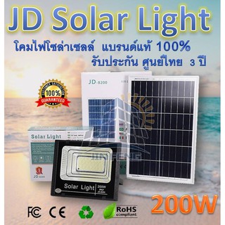 โคมไฟสปอร์ตไลท์ ขนาด 200 วัตต์  รุ่น JD-8200 สว่างชัด รับประกัน 3 ปี