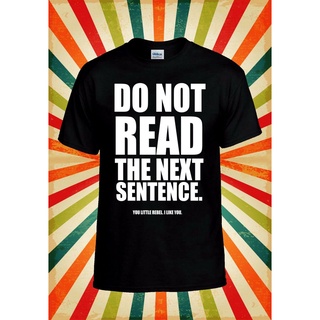 เสื้อผ้าผชหนังสือตลก Do No Read The TextS-5XL