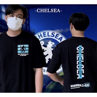 เสื้อ Oversize ลาย Blue is the colour (Chelsea) - KAMII
