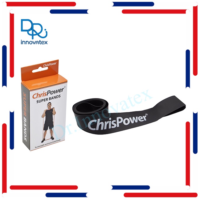 ChrisPower Superbands Heavy (สีดำ) ยางยืดออกกำลังกาย ยางยืดบริหารกล้ามเนื้อ