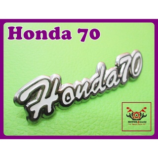 HONDA 70 WINDSHIELD EMBLEM "WHITE" (1 PC.) // โลโก้บังลม HONDA 70 สีขาว สินค้าคุณภาพดี