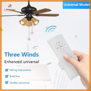 【Fast Delivery】 110V Smart Universal Ceiling Fan Lamp Remote Controller Kit Remote Adjust Speed Light Remote Control Switch 【Veemm】