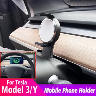 Tesla อุปกรณ์เสริมFor Tesla Model 3 Y Car 15W Steering Wheel Wireless Charger hone anel Fast Wireless Charging ad hone H