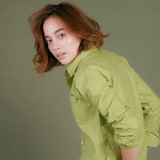 Line Green Japanese Oxford Shirt