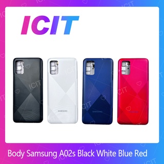 Samsung A02S  อะไหล่บอดี้ เคสกลางพร้อมฝาหลัง Body For Samsung A02S อะไหล่มือถือ สินค้ามีของพร้อมส่ง ICIT 2020