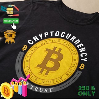 เสื้อยืด Bitcoin Crypto บิตคอยน์ คริปโต เนื้อผ้า Cotton Premium