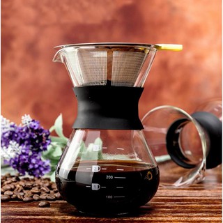 โถแก้วทำกาแฟดริป ขนาด 3 ถ้วย ชงกาแฟแบบหยดน้ำ Coffee server for dripper 1610-321