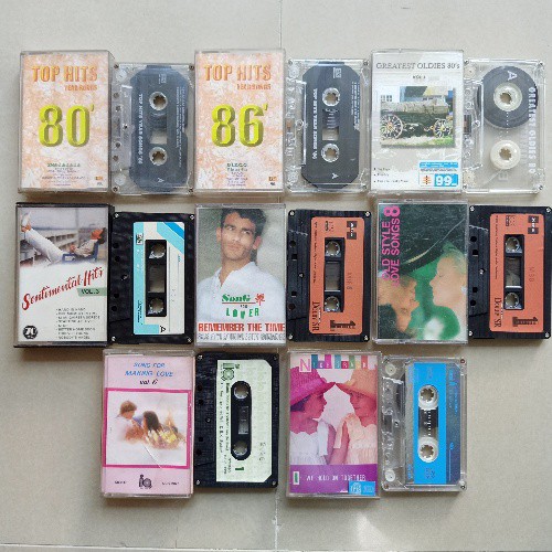 Cassette เทปเพลงสากลรวมเพลงยุค 80-90s (8 อัลบั้ม) ชุด2